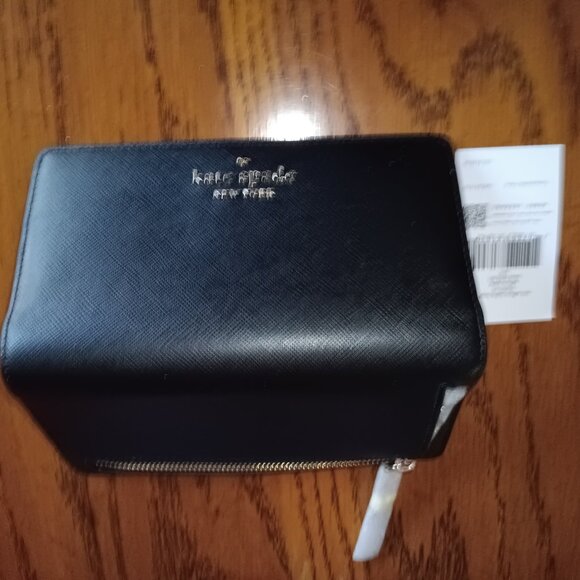 **HP/PD** New Kate Spade staci saffiano leather large wallet, black - Picture 5 of 8